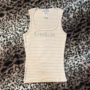 Bebe Rhinestone Tank Top Size Small